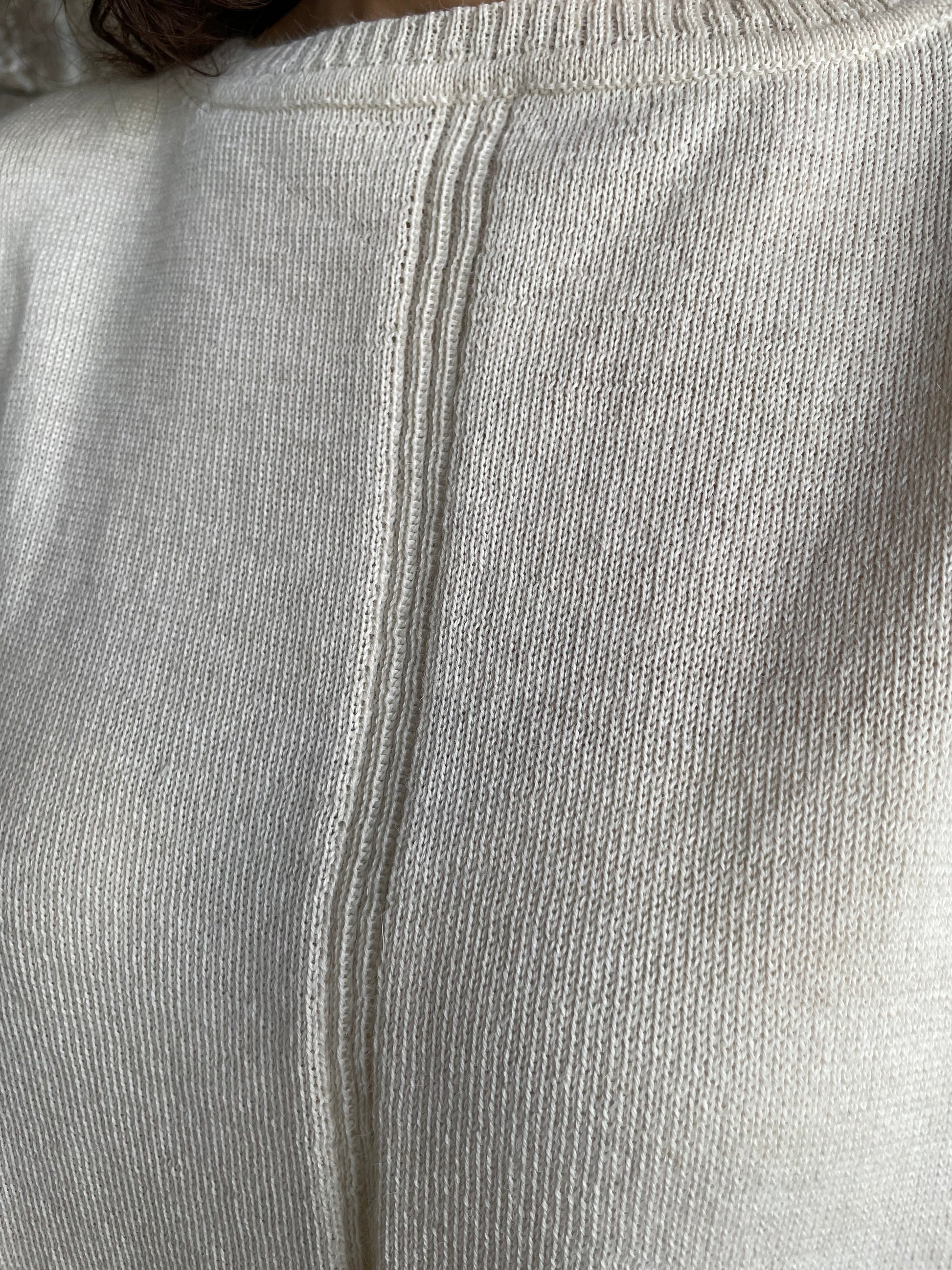 Alpaca Wool Sweater in off-white color
