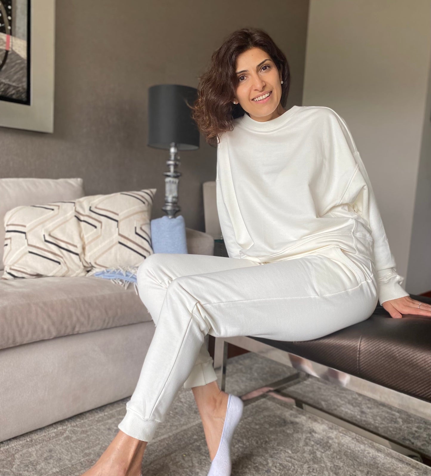 Comfortable Homewear for women in off white color