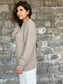 Alpaca Wool Sweater in taupe color for women 
