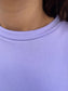 women cotton short t-shirt in lilac color